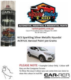 KCS Sparkling Silver Metallic Hyundai ACRYLIC Aerosol Paint 300 Grams