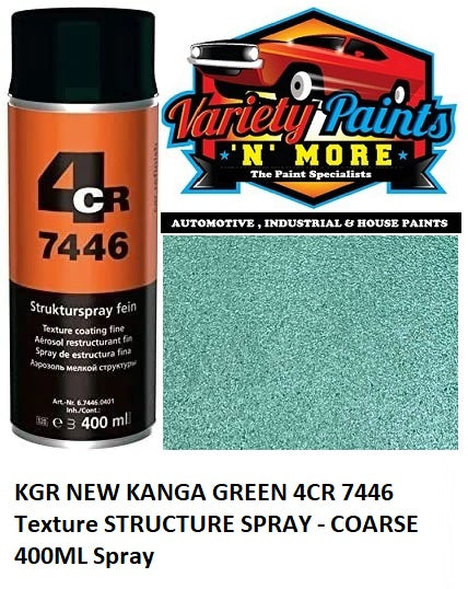 KGR NEW KANGA GREEN 4CR 7446 Texture STRUCTURE SPRAY - COARSE 400ML Spray