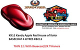 KK11 Kandy Apple Red House of Kolor BASECOAT 4 Litres 1IS HOK SHELF
