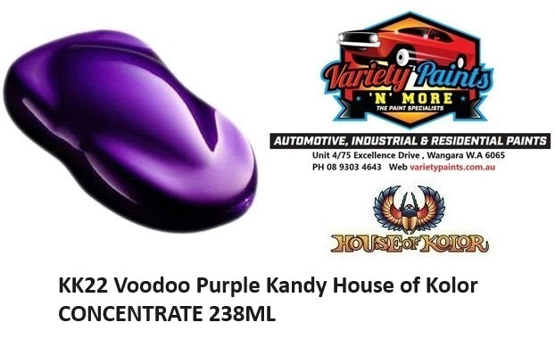 KK22 Voodoo Purple Kandy House of Kolor Concentrate 238ml