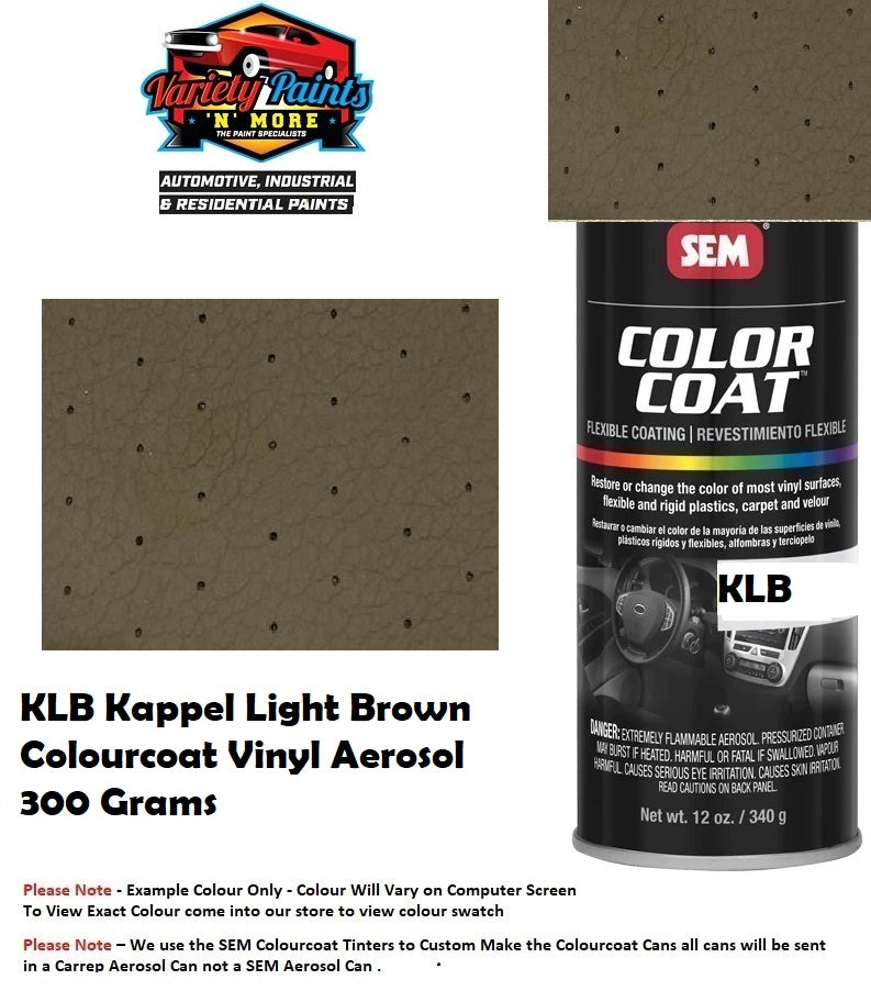 KLB Kappel Light Brown Colourcoat Vinyl Aerosol 300 Grams
