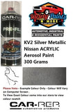 KV2 Silver Metallic Nissan ACRYLIC Aerosol Paint 300 Grams