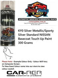 KY0 Silver Metallic/Sporty Silver Standard NISSAN Basecoat Touch Up Paint 300 Grams