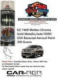 KZ-7400 Molten Chroma Gold Metallic/Jede FORD USA Basecoat Aerosol Paint 300 Grams