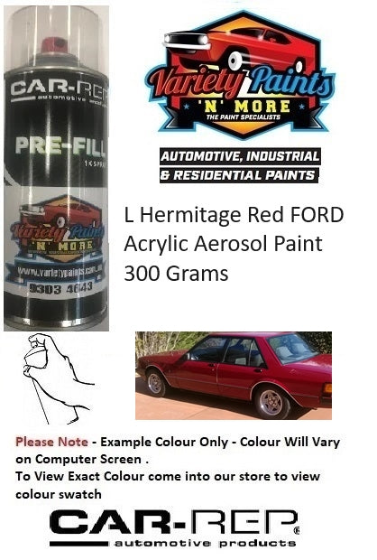 L Hermitage Red FORD Acrylic Aerosol Paint 300 Grams
