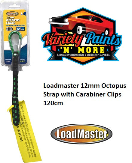 Loadmaster 12mm Octopus Strap with Carabiner Clips 120cm