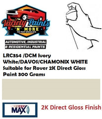 LRC354 /DCM Ivory White/DAVOS/CHAMONIX WHITE Suitable for Rover 2K Direct Gloss Paint 300 Grams
