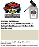 LRC354 /DCM Ivory White/DAVOS/CHAMONIX WHITE Suitable for Rover Acrylic Touch Up Bottle 50ml
