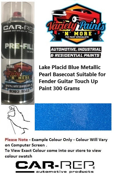 Lake Placid Blue Metallic Pearl Basecoat Suitable for Fender Guitar Touch Up Paint 300 Grams