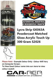 Lycra Strip GK063A Powdercoat Matched Gloss Acrylic Touch Up 300 Gram S2026