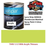 Lycra Strip GK063A Powdercoat Matched Spray Paint 2 Litres S2026