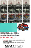 M03W51 Pastel AQUA Acrylic Gloss 300 Gram (4 X CANS DEAL)