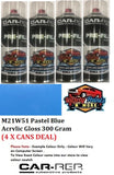 M21W51 Pastel Blue Acrylic Gloss 300 Gram (4 x Cans Deal)