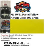 M33W51 Pastel Yellow Acrylic Gloss 300 Gram