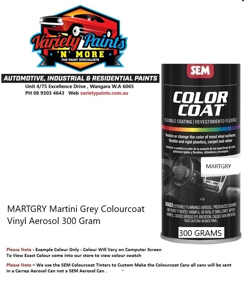 MARTGRY Martini Grey Colourcoat Vinyl Aerosol 300 Gram