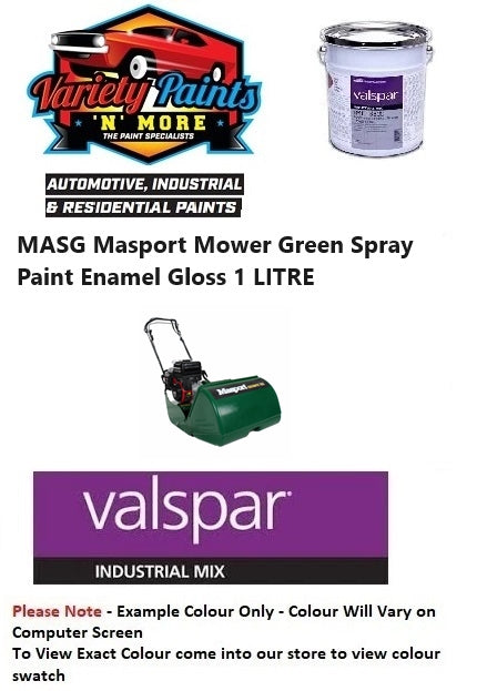 MASG Masport Mower Green Spray Paint Enamel Gloss 1 LITRE