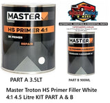 Master Troton HS Primer Filler White 4:1 4.5 Litre KIT PART A & B