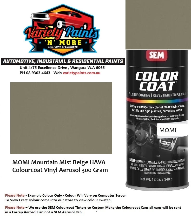 MOMI Mountain Mist Beige HAVA Colourcoat Vinyl Aerosol 300 Gram