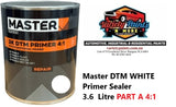 Master DTM WHITE Primer Sealer 4:1 3.6 Litre WET ON WET