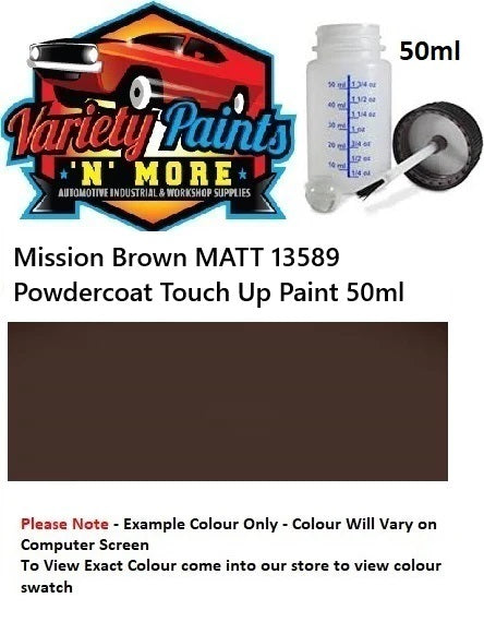 Mission Brown MATT 13589 Powdercoat Touch Up Paint 50ml