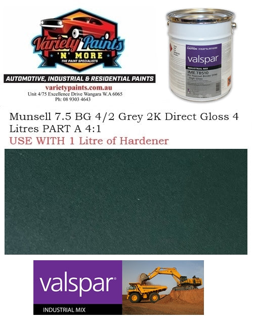 Munsell 7.5 BG 4/2 Green 2K Direct Gloss 4 Litres PMS567