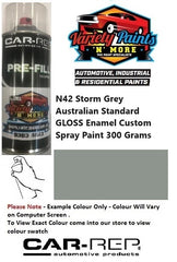 N42 Storm Grey Australian Standard GLOSS Enamel Custom Spray Paint 300 Grams  