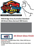 N44 Bridge Grey Australian Standard 2K Direct Gloss Aerosol 300 Grams