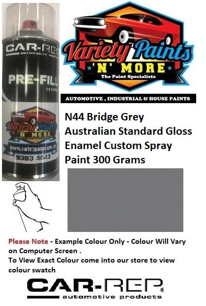 N44 Bridge Grey Australian Standard Gloss Enamel Custom Spray Paint 300 Grams