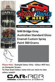 N44 Bridge Grey Australian Standard Gloss Enamel Custom Spray Paint 300 Grams