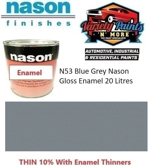 N53 Blue Grey Nason Gloss Enamel 20 Litres