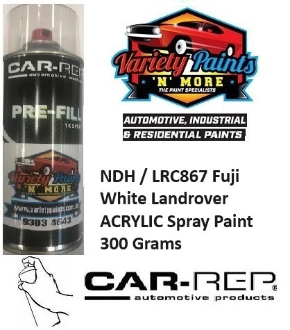 NDH / LRC867 Fuji White Landrover ACRYLIC Spray Paint 300 Grams