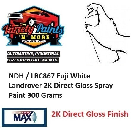 NDH / LRC867 Fuji White Landrover 2K Direct Gloss Spray Paint 300 Grams