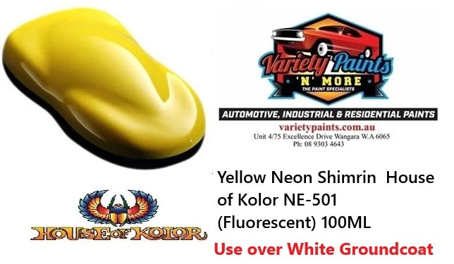 Yellow Neon Shimrin  House of Kolor NE-501 (Fluorescent) 100ML