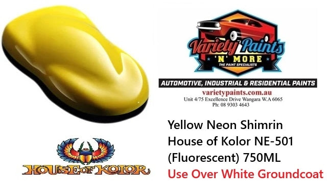 Yellow Neon Shimrin  House of Kolor NE-501 (Fluorescent) 750ML