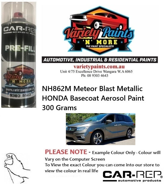 NH862M Meteor Blast Metallic HONDA Basecoat Aerosol Paint 300 Grams