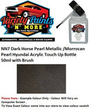 NN7 Dark Horse Pearl Metallic /Morrocan Pearl Hyundai Acrylic Touch Up Bottle 50ml with Brush