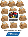 Norton Cork Sanding Block Box of 24 units