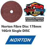 Norton Fibre Disc 178mm 16Grit Single DISC