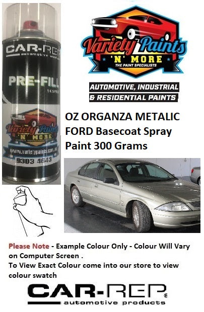 OZ ORGANZA METALIC FORD BASECOAT Spray Paint 300 Grams