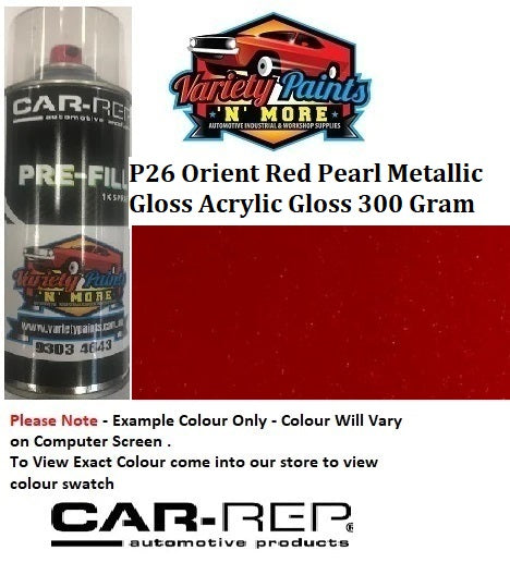 P26 Orient Red Pearl Metallic Gloss Acrylic Gloss 300 Gram
