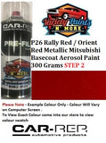 GL/P26 Rally Red / Orient Red Metallic Pearl Mitsubishi BASECOAT Aerosol Paint 300 Grams ** SEE NOTES