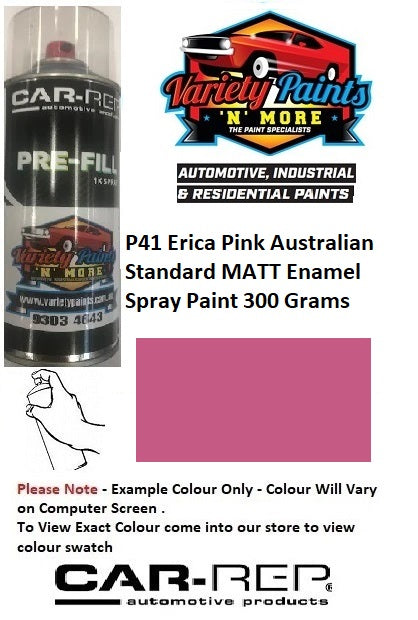 P41 Erica Pink Australian Standard MATT Enamel Spray Paint 300 Grams