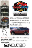 P78 / RK CAMBRIDGE RED PEARL MITSUBISHI STD Acrylic Touch Up Paint 300 Grams
