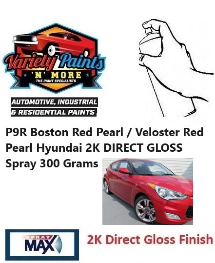 P9R Boston Red Pearl / Veloster Red Pearl Hyundai 2K DIRECT GLOSS Spray 300 Grams
