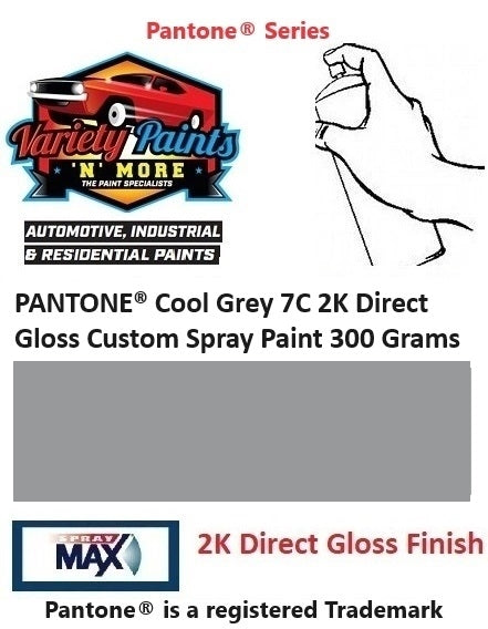 PANTONE® Cool Grey 7C 2K Direct Gloss Custom Spray Paint 300 Grams