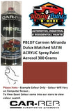 PB1D7 Carmen Miranda Dulux Matched SATIN ACRYLIC Spray Paint Aerosol 300 Grams