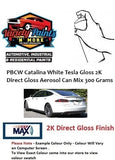PBCW Catalina White Tesla Gloss 2K Direct Gloss Aerosol Can Mix 300 Grams