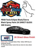 PBSB Tesla Eclipse Black/Sierra Black Spray Paint 2K DIRECT GLOSS 300 Grams