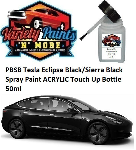 PBSB Tesla Eclipse Black/Sierra Black Spray Paint ACRYLIC Touch Up Bottle 50ml