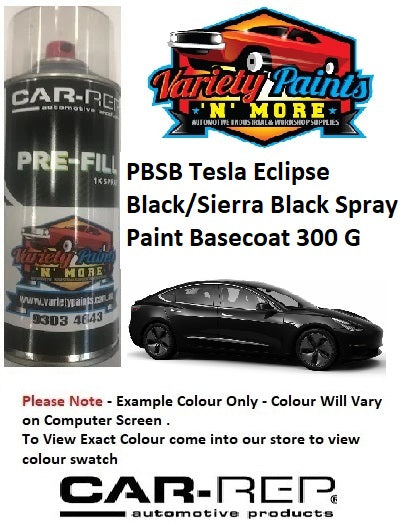 PBSB Tesla Eclipse Black/Sierra Black Spray Paint Basecoat 300 Grams